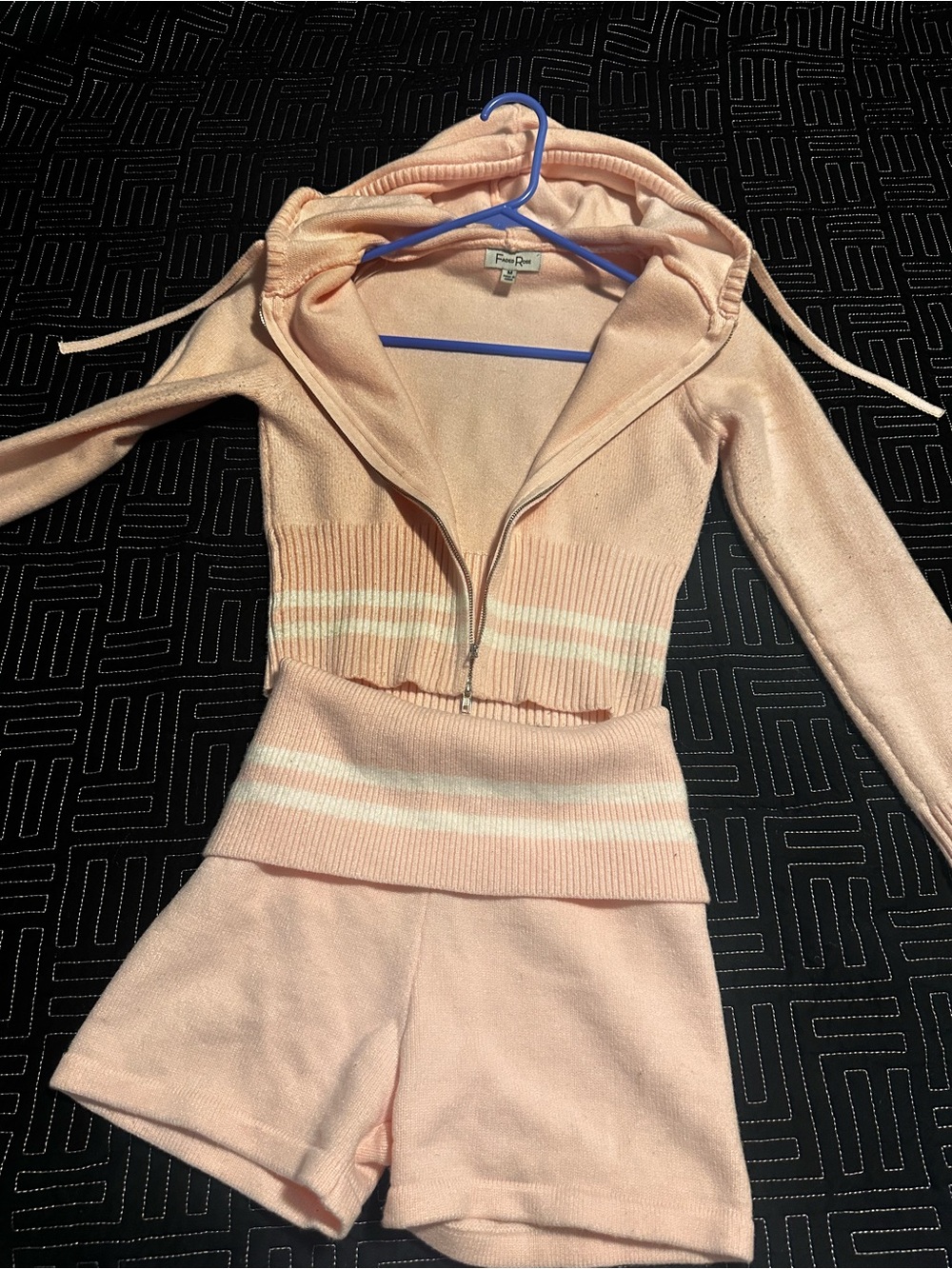 Pink Hoodie & Shorts Set